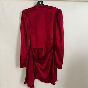 Reformation Josefine 100% Silk Wrap Dress